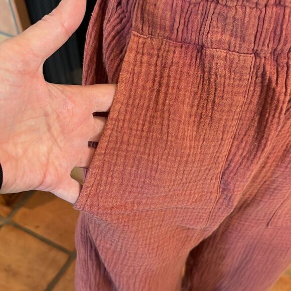 Cotton Bleu Vagabond Wide Leg Pants, S! - Picture 3 of 8